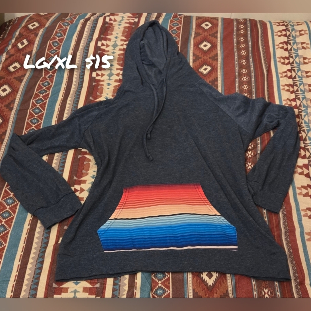 Striped Pocket Hoodie